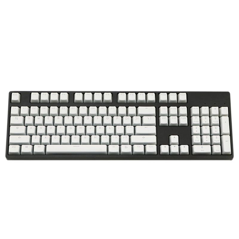 

Keycap Double Lens Backlit PBT Pudding Keycap Set, for Conventional 104 Keyboard(White