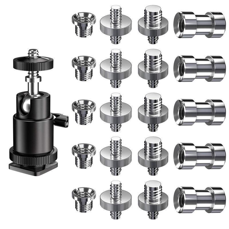

Camera Screw, 21 Pcs 1/4 Inch 3/8 Inch Converter Threaded Screws 1/4inch Hot Shoe Adapter Mount Camera Ball Head Set Camera/Trip1