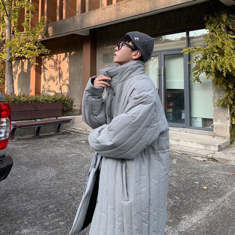 

Cotton-padded Long 2021 New Winter Thick Cotton-quilted Clothing Male Youth R2C6, Black