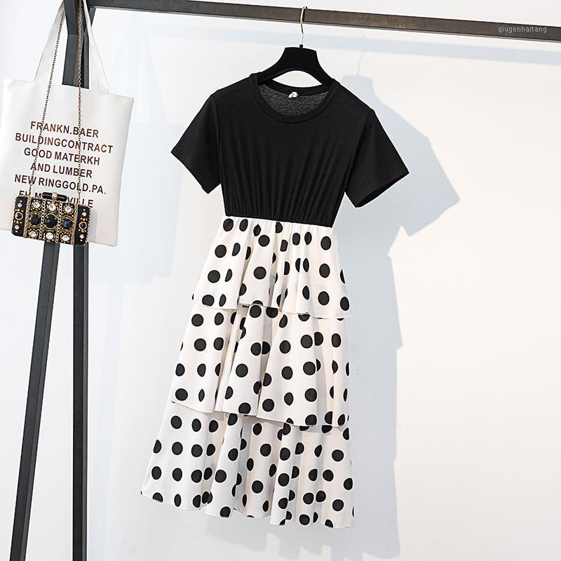 

Summer Postpartum Women Breastfeeding Dress Short Sleeve Polka Dot Cake Dress Maternity Nursing Ruffles Lactation Clothes1, Black