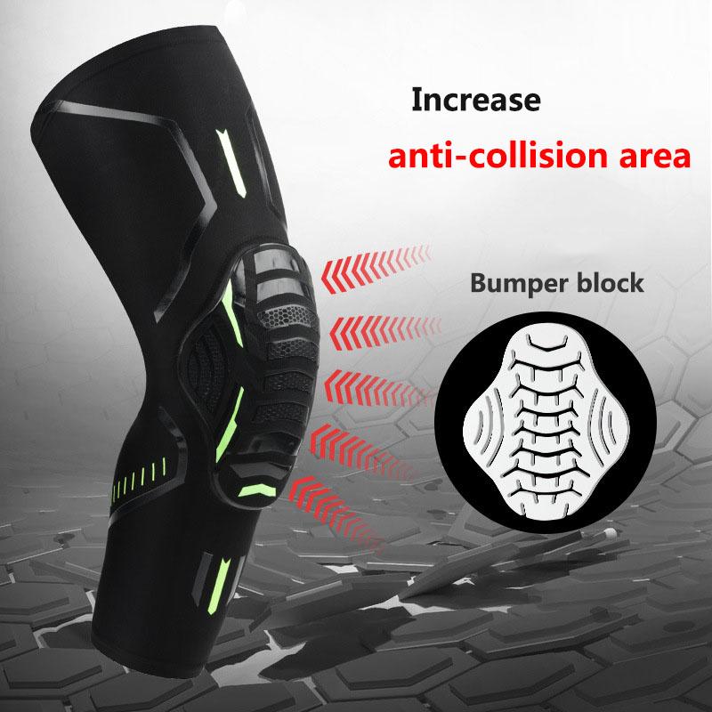 

1 PC Sports Safety Honeycomb Knee Pads Brace Support Basketball Absorption Kneepad Protector Power Joint Rugby Protection, White