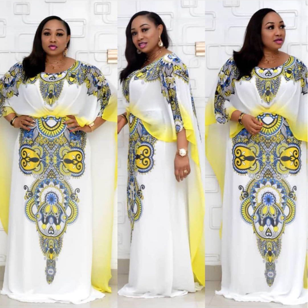 

South Africa Ladies Dresses Big Size Loose Dress 2020 Summer African Print Maxi Robes Women Ankara Dashiki Bazin Vestidos, Black;gray