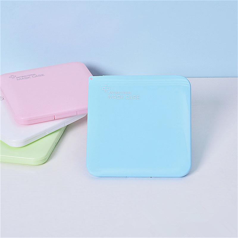 

Face Covers Storage Bag Portable Outdoor Antibacterial Solid Color Storage Mask Box (not Included Face Cover