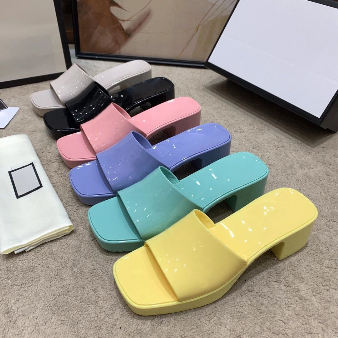 

2021 new jelly high-heeled women's shoes, beautiful material, frosted, mutual integration, color selection, can be sexy and cute, medium hee, Purple