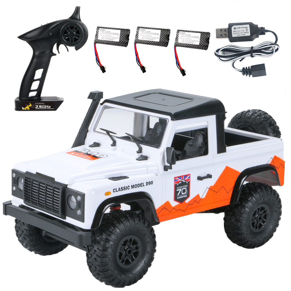

MN99A 1:12 Truck LED Lights Kids Toy Full Scale Electric RC Car With Remote Control Racing Off Road Children Gift Rock Crawler