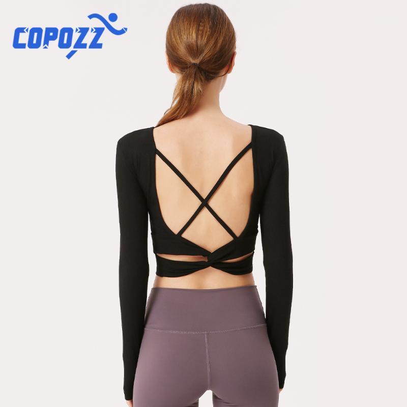 

Fitness Female Back Straps Breathable Gym Yoga Top Workout Tank Top Sexy Backless Sports T Shirt Women Running Shirt Crop1, Black