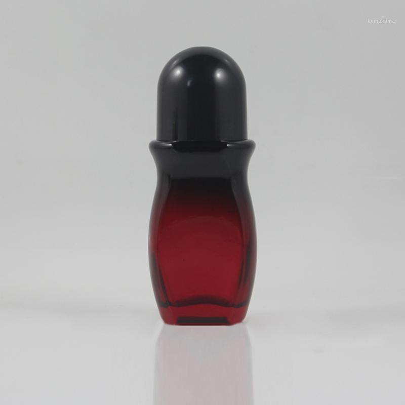 

roll on glass bottle 50ml black/gold lid ,eye serum roll on red bottle 50ml1