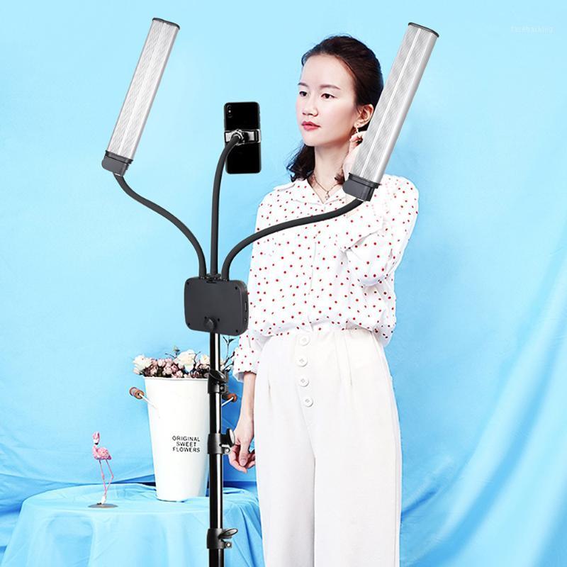 

LED Dimmable photography light , live light , 3000K-5600K double-arm fill light, anchor photography With Tripods Stand1