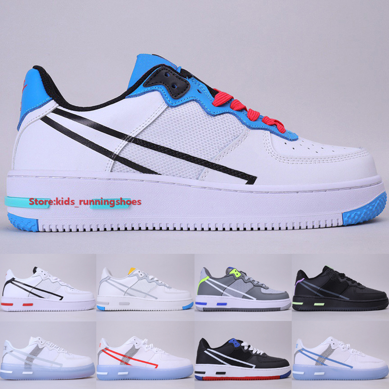 

Forces Low Reacts White Ice Sneakers Mens Womens 2020 Classic Astronomy Blue White Light Bone DMSX Casual Skateboard Shoes Size 36-45, C03 wolf grey