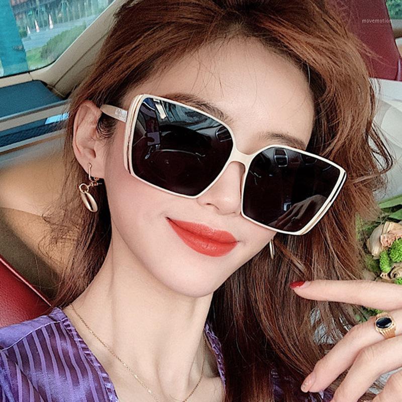 

Fashion Square Oversized Sunglasses Luxury Designer Large Frame Sun Glasses Vintage Retro Grident Lens Shades Oculos Feminino1