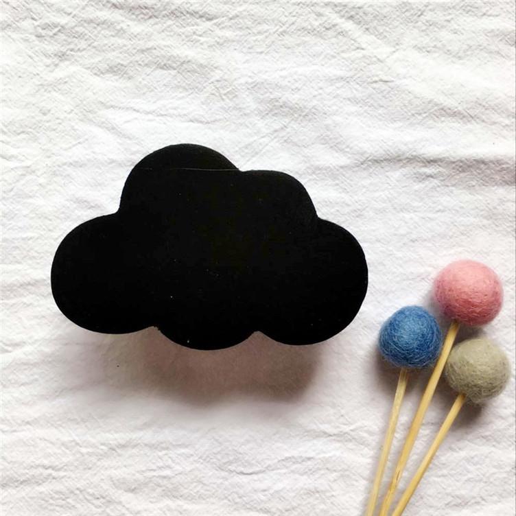 

1PC Nordic Europe Wind Flaky Clouds Wooden Kids Room Clothes Hook Wall Sticker Hanger Hook Home Decoration MI 001