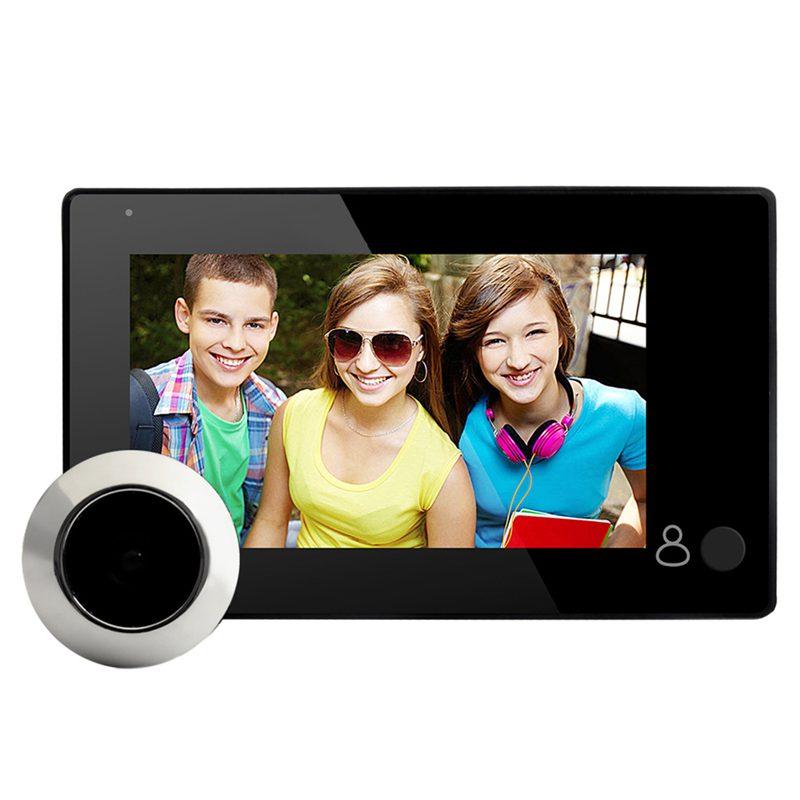

4.3-inch LCD digital video door peephole doorbell camera infrared night vision 145 degrees smart doorbell camera
