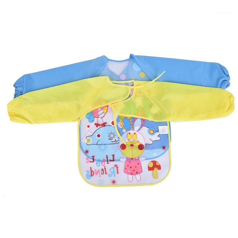 

Baby Aprons Bibs Waterproof Long Sleeve Cute Car Fruit Boys Girls Bibs Kids Burp Cloth Feeding Bib with Pocket Child Apron Smock1