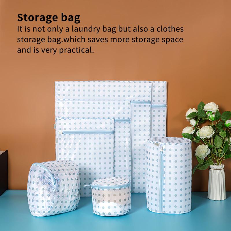 

7PCS Clothes Washing Machine Laundry Bra Aid Lingerie Mesh Net Wash Bag Sweater Knitted Protection Bag Not Deformed Pouch