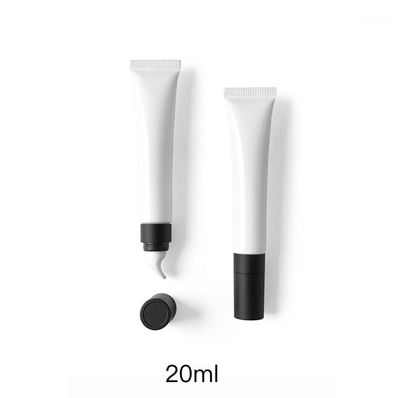 

10ml 15ml 20ml Cosmetic Eye Cream Container Massage Ceramic Lid Soft Tube Empty Lip Bottle White Red Orange Free Shipping1