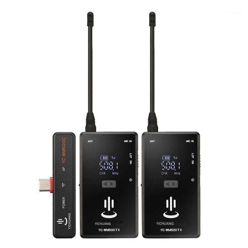 

YICHUANG for Android System Type-C Wireless Lavalier Microphone Outdoor Live Broadcast Microphone Lapel Microphone(2TX+1RX)1