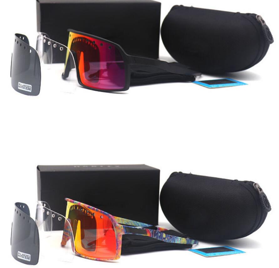 

2020 cycling one-piece sunglasses for men and women polarized new colorful bicycle glasses outdoor sports sunglasses
