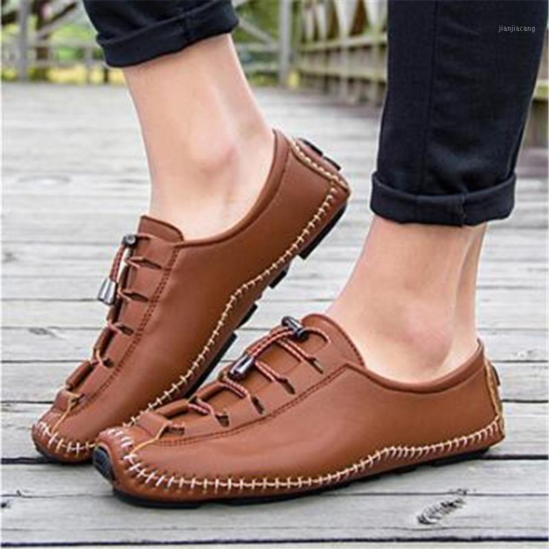 

Spring Autumn Men Genuine Leather Flat Drive Shoes Black Brown Real Leather Oxfords Shoes Italian Designer Male Moccasins1, Red