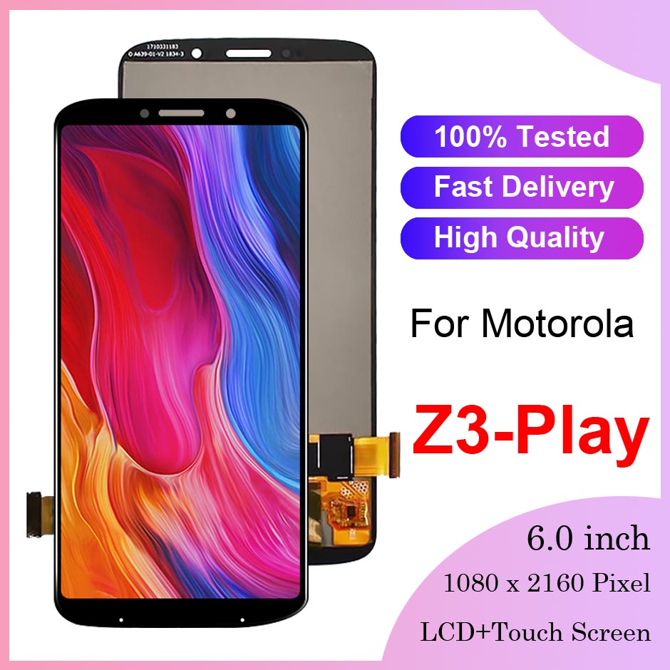 

100% tested 6.0 inch OLED Panels For Motorola Moto Z3 Play LCD Display Z3Play XT1929 Touch Screen Digitizer Assembly Replacement Parts