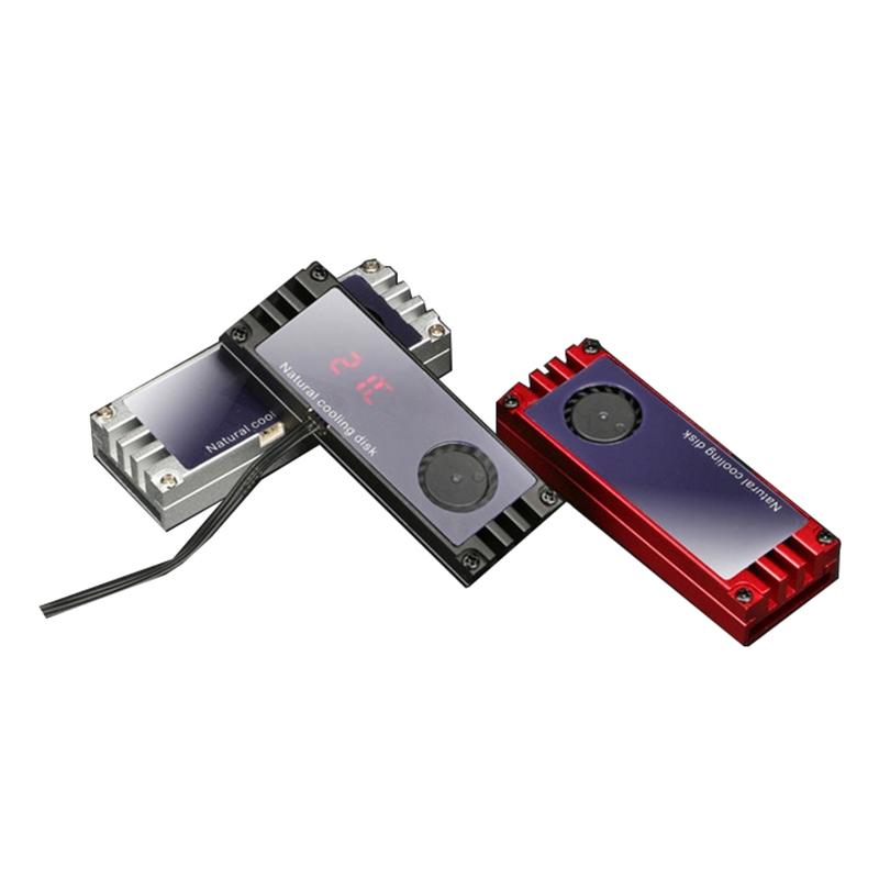 

M.2 SSD Radiator 4PIN 12V Aluminum Alloy OLED Display 22802/22110 SSD Heatsink MSI dragon, ROG, AORUS, TEMP