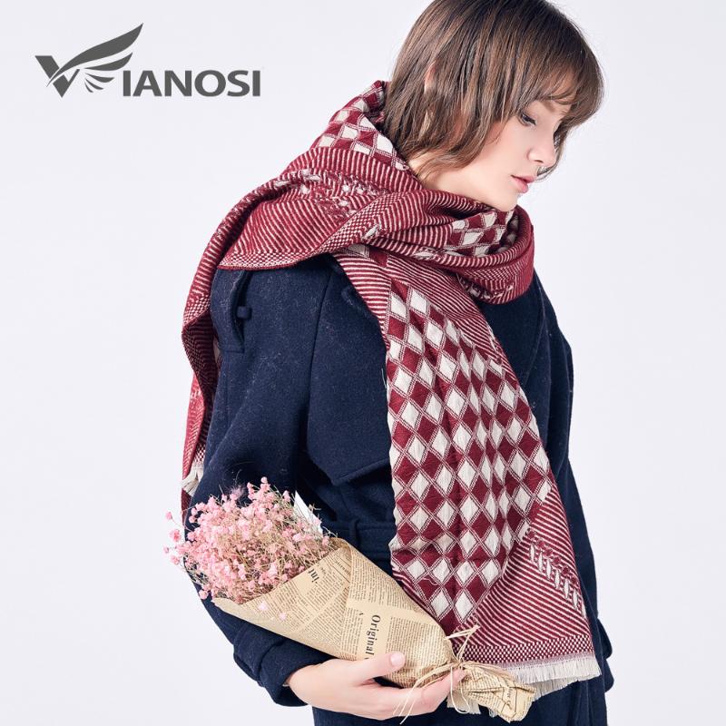 

VIANOSI Fashion Foulard Femme Brand Bufandas Mujer 2020 Winter Scarf Women Scarves Wraps Thick Warm Sjaal VA216