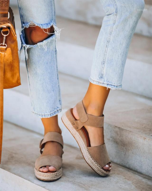 

Women Sandals Wedges Shoes For Women High Heels Gladiator Sandals Summer Shoes Chaussures Femme Platform1, Khaki