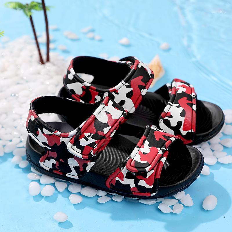 

2020 Kids Girls Sandals Summer New Non-slip EVA Beach Shoes Open Children's Sandals Wild Boys Student Children's Shoes Chaussure1, Camouflageblack