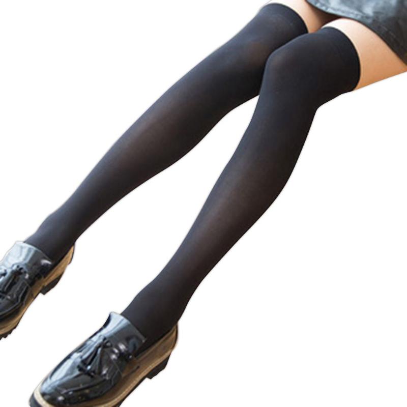 

1 Pair Women Girls Velvet Knee High Stockings Thigh High Opaque Stockings, No3