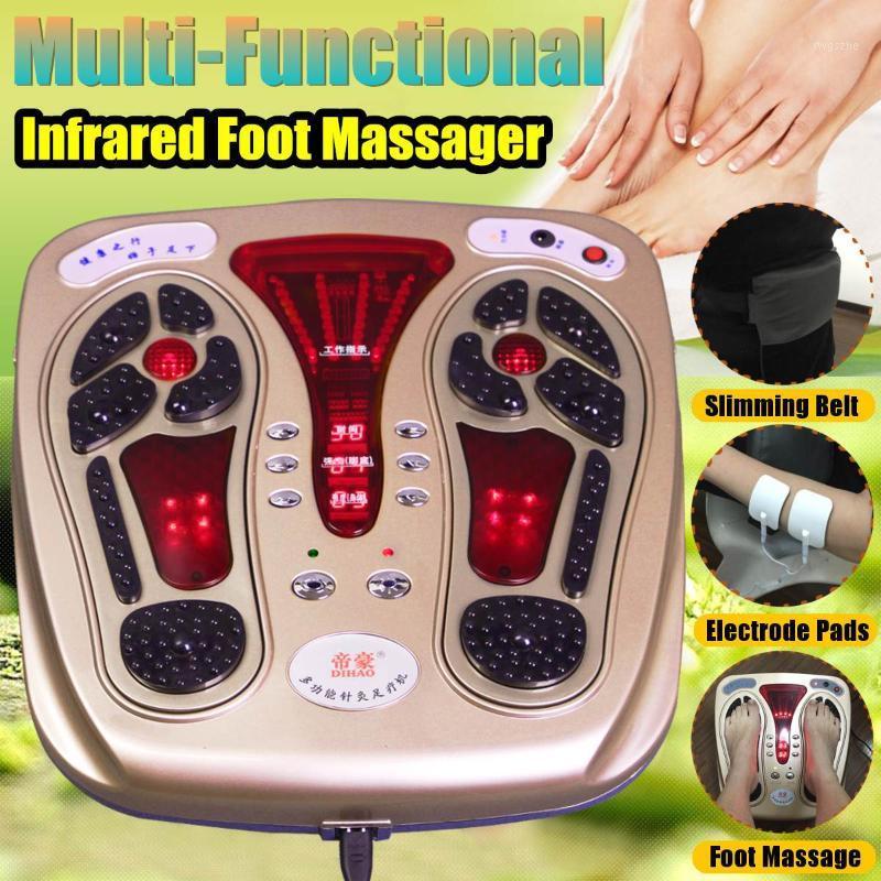 

220V Infrared Foot Massager Electromagnetic Wave Pulse Circulation Indoor Fitness Fatigue Relief Electric Foot Massager1
