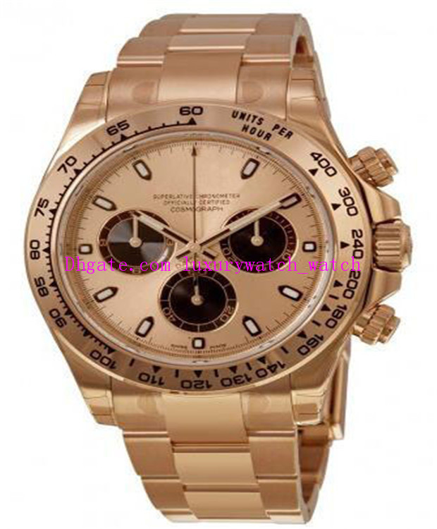 

Original Boxes Luxury Men's Watches Mechanical Automatic 40mm 116505 Rose Gold Stainless Steel Bracelet Fashion Wristwatch, Make waterproof