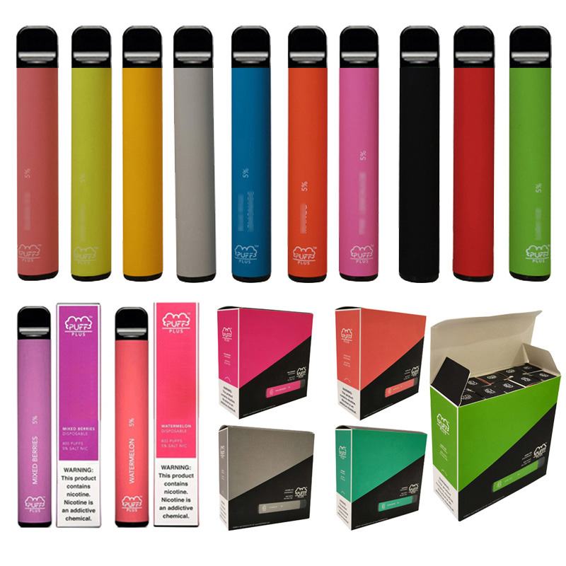 

Good Price 800 Puffs 550mAh Battery Puff Bar Plus 3.2ML Vapor Pod E Electronic Cigarette Disposable Vape Pen Puff Plus