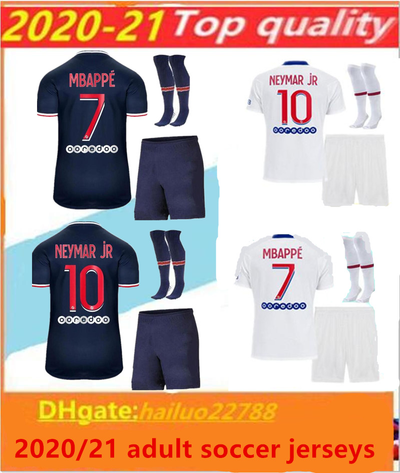 

2020/21 Paris soccer Jerseys adult kit 20/21 mbappe home away third CAVANI MAILLOT DE FOOT Paris adult SHIRT MEN KIT, Black;yellow