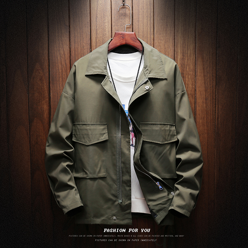 

2021 Men Springs Mostly Woolen Coats From Men's Quality Cotton Wool Mens Addition to That M-3xl 72L1, Army green.
