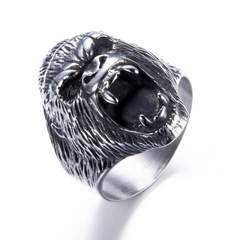 

Punk Accessories Gorilla Men's Ring Party Glamour Jewelry Unique Christmas Gift
