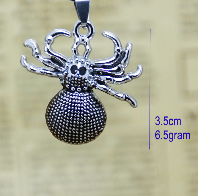 

Popular jewelry men and women pop spider necklace