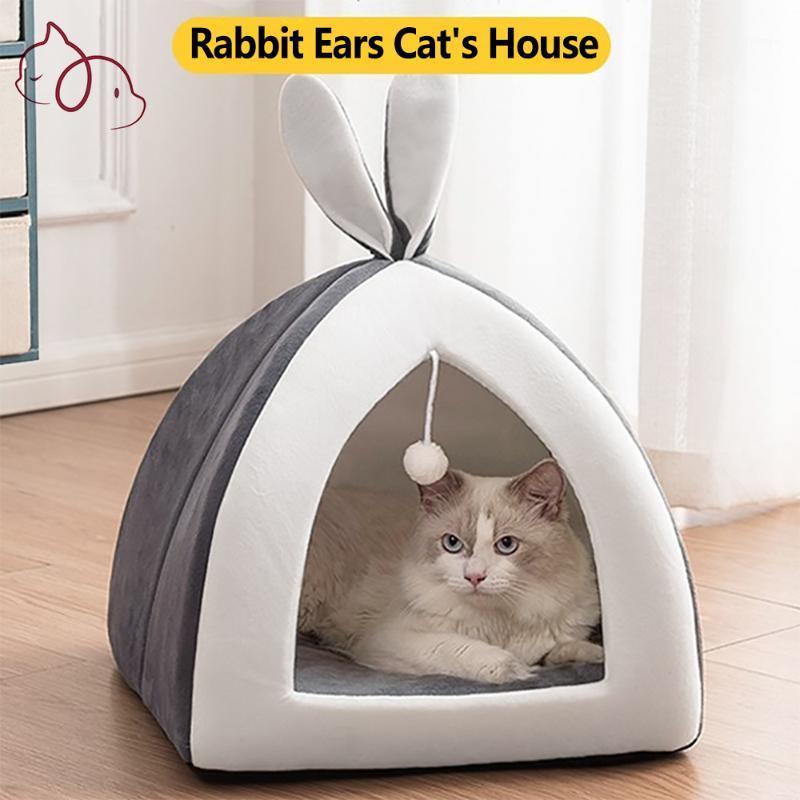 

Ears Cat Bed for Cats Dog Beds for Small Dogs Cute Cat House Basket Bed Accessories Cave Cats Puppy1