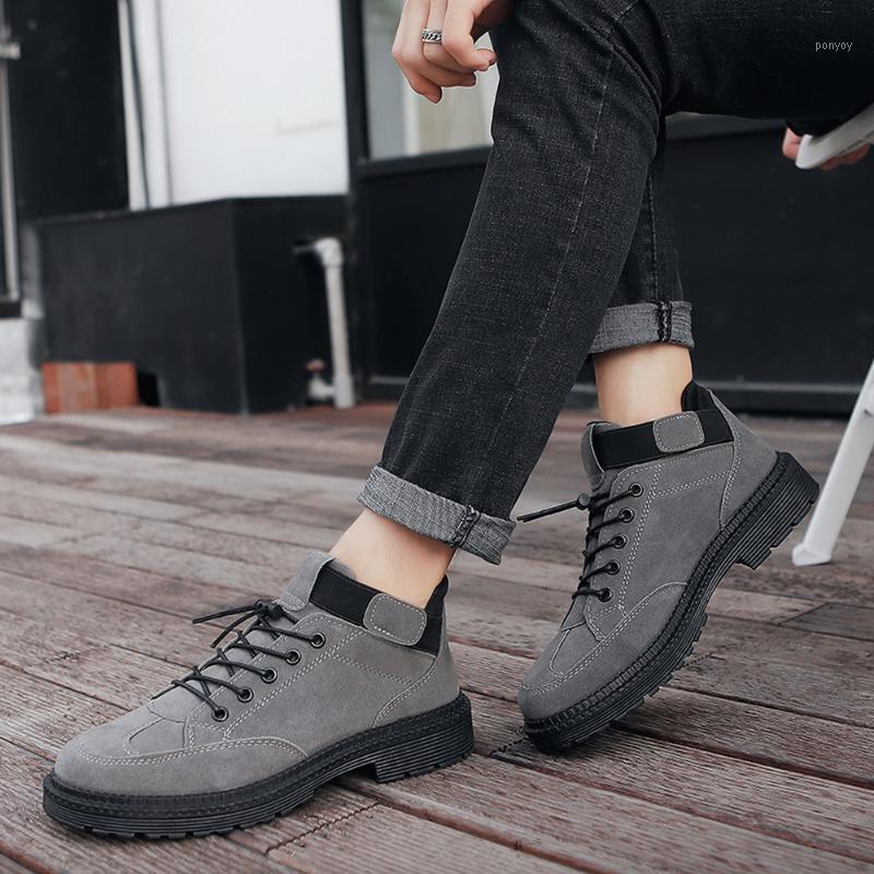 

HEFLASHOR Winter Men's Boots Warm PU Leather Male Waterproof Shoes Chaussure Casual Shoes For Men Boots Footwear Male Sneakers1, Black