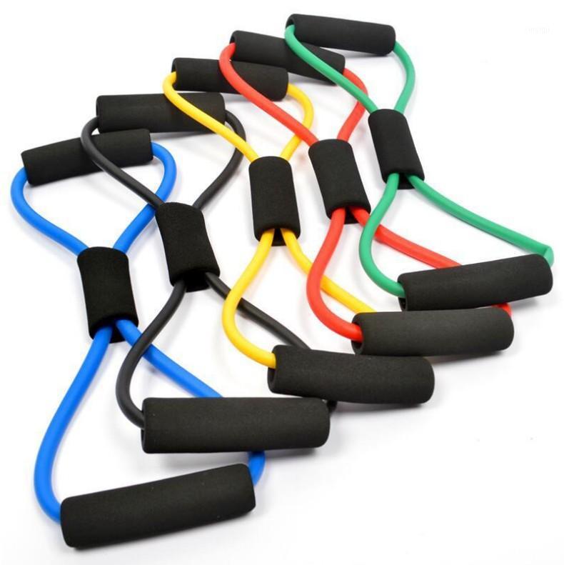 

8-character Pull Rope Chest Plastic Yoga Rubber Band Latex Tensioner, Sports Fitness Workout Bands Exercise Equipment1