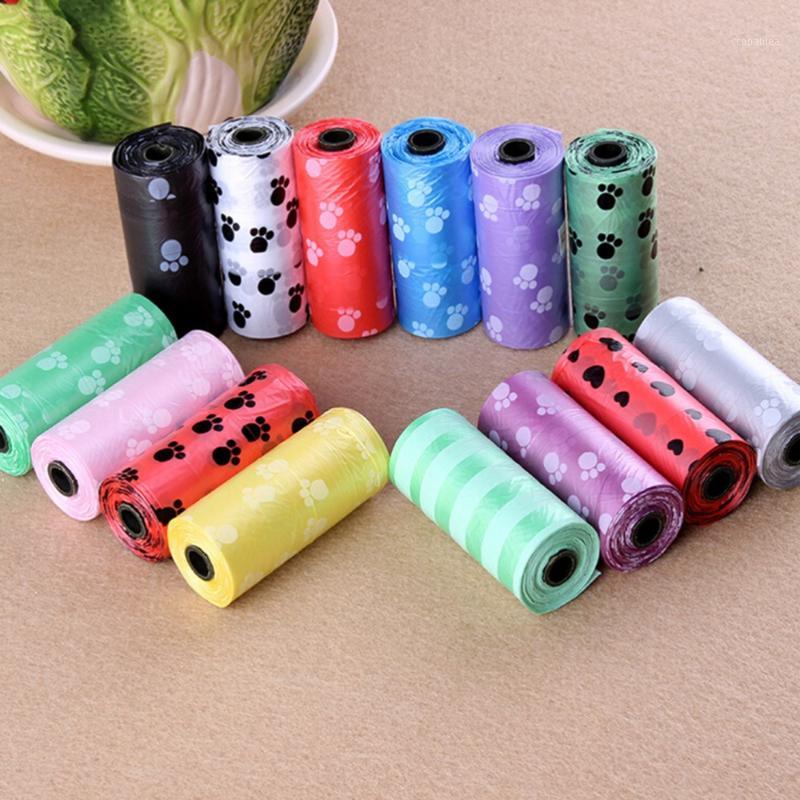 

1 Roll Colorful Dog Waste Poop Bags Dog Bag Cat Waste Pick Up Clean Car Travel Cleaning Bags Poop Bag Car Cleaning Products1