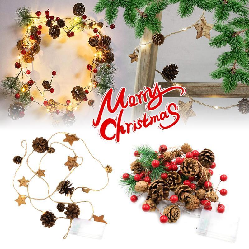 

LED Christmas Fairy Lights Garland Pine Cones String Light Xmas Tree Decor1