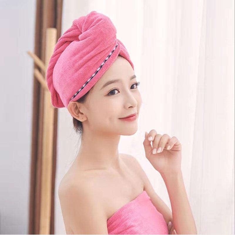 

Microfiber Bathroom Towel Hair Dry Quick Hat Hair Drying Hat Face Towel Home Textiles Towels