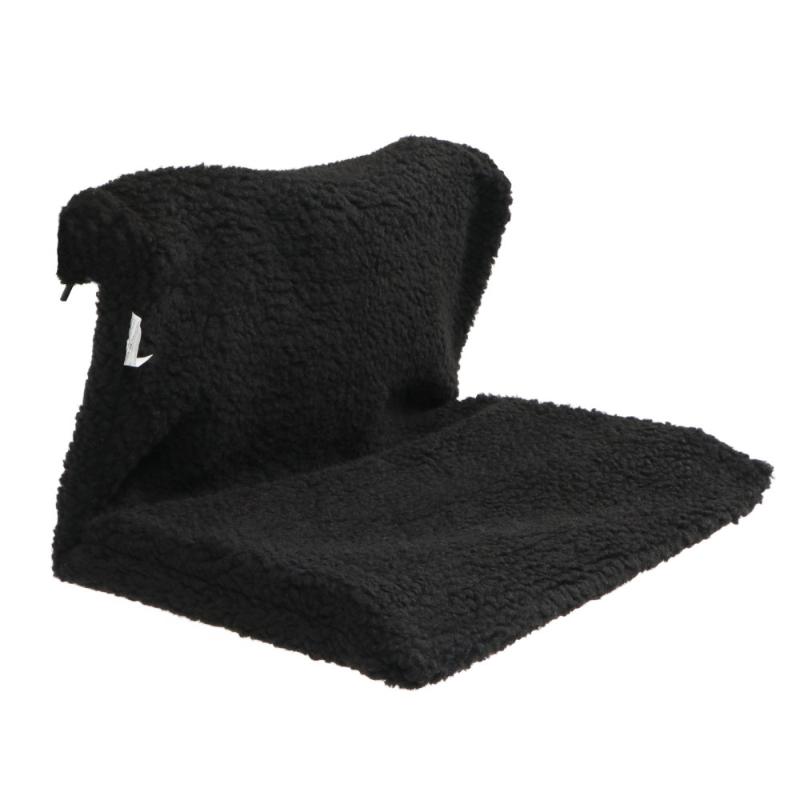 

1 pc Black Fleece Winter Iron Frame Warm Cushion Pet Hammock Pet Cozy Bed for Cats Kittens