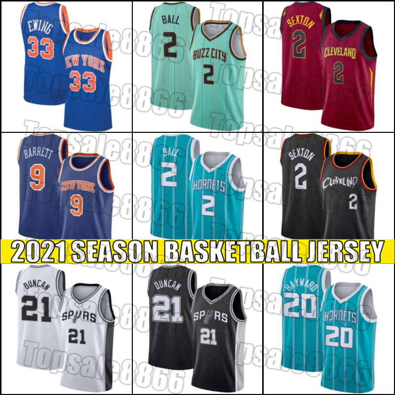 

LaMelo Gordon Ball Hayward Jerseys Charlotte Hornets Jersey Tim 21 Duncan Jersey Collin 2 Sexton RJ Patrick Barrett Ewing avdcb6