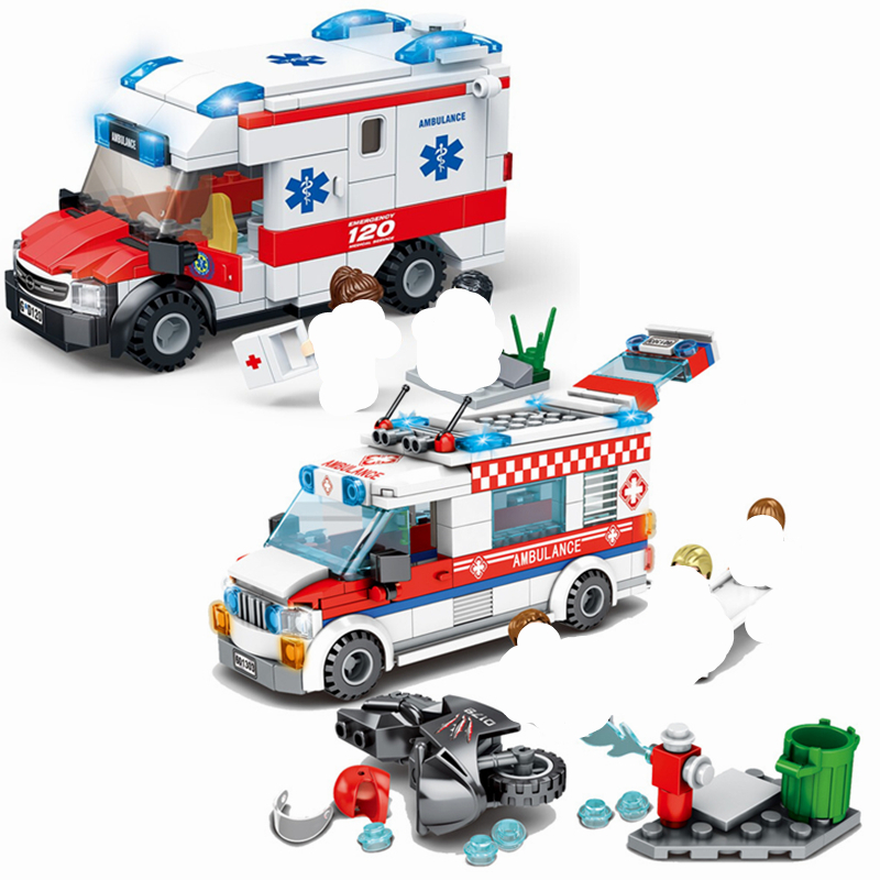 

New City Fire control Series Medical ambulance Building Blocks Model Sets Bricks Classic For Children Toys Kids Gift LJ200928