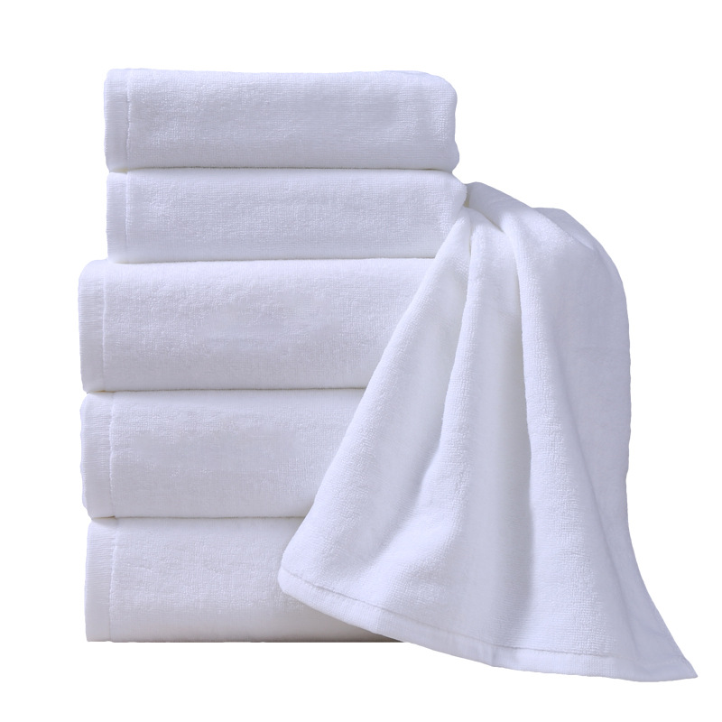 

Hotel Hotel Towels Pure Cotton White Bed & Breakfast Thickened Absorbent Sports Jacquard Custom Logo (The logistics price Pls Contact us)