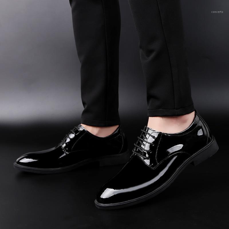 

para leather spring 2020 masculino new hot sapatos male flat mens man leisure fashion causal informales casuales shoe mens men1, Black