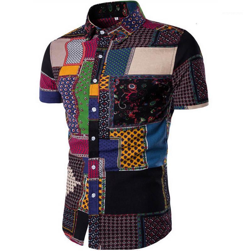 

Hawaiian Men's Summer Fashion Shirts, Tight Sleeves, Short Sleeves, Flower Shirts, Leisure, M-5xl Holiday Clothes1, Tc07