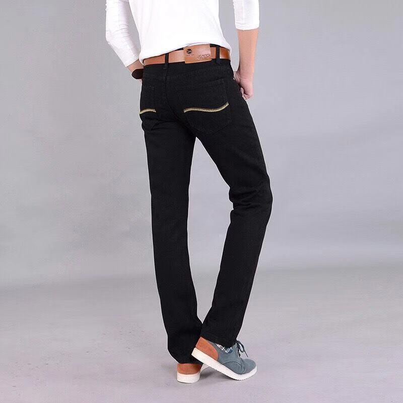 

2020 New Hot sale summer cotton Summer slim men's jeans loose straight leg casual large overalls light stretch trendy work pants, Light blue f
