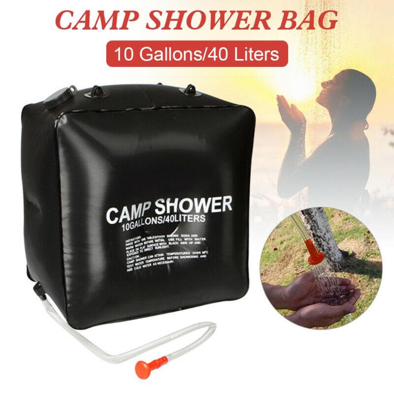 

20/40L Solar Heated Shower Bag Outdoor Portable Shower Bathing Bag Traveling Camping Hiking Climbing Body Pet Cleaning Water, 20l