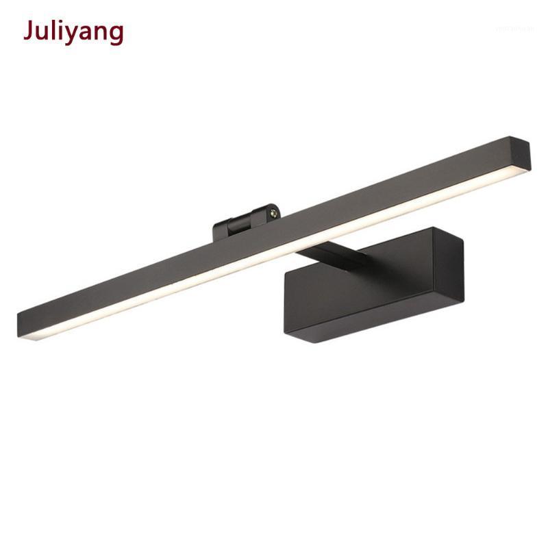 

Simple anti-fog lampshade angle adjustable mirror headlight bathroom dressing table mirror cabinet wall lamp1